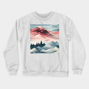 Fantasy Landscapes Mountains Pattern 1 Crewneck Sweatshirt